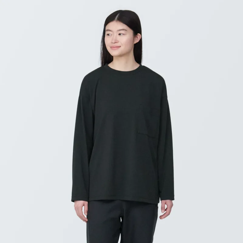 Labo Unisex Easy-Clean Quick Dry Crew Neck Long Sleeve T-Shirt