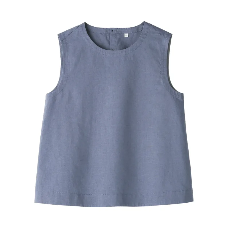 Women's Hemp Cotton Sleeveless Blouse