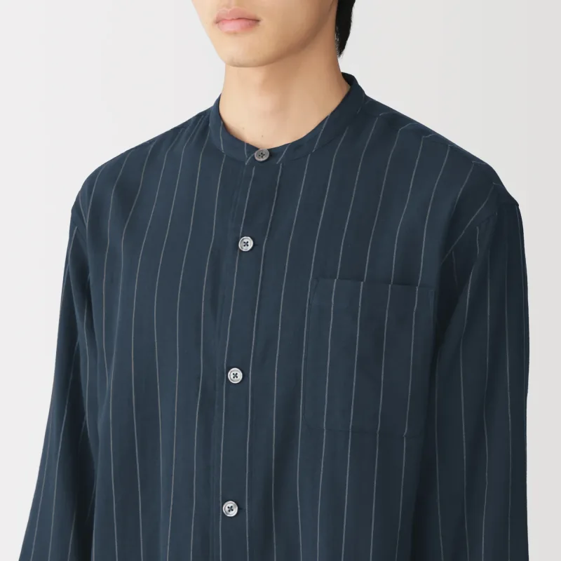 Seamless Double Gauze Stand Collar Pajamas