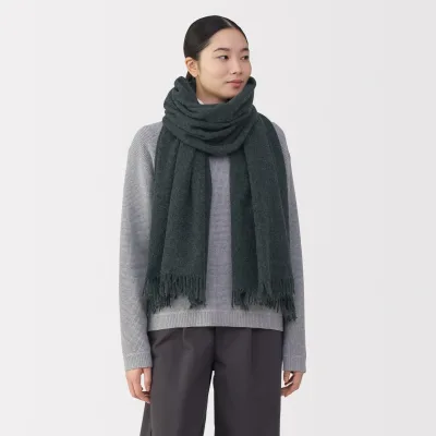 Fluffy Wool Blanket Stole