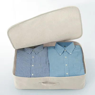 Polyester Linen Soft Box Clothes Case