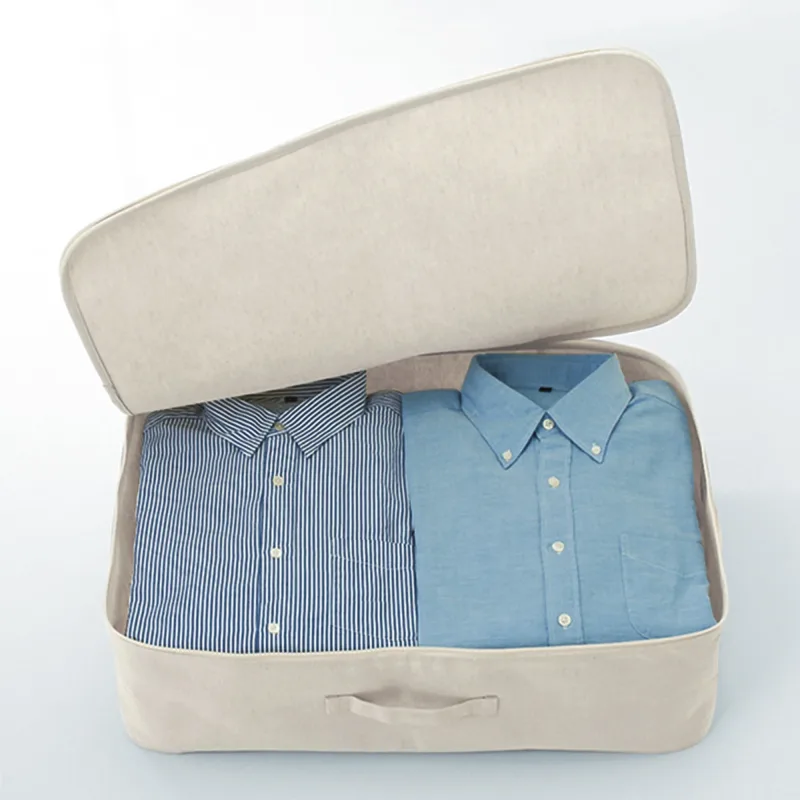 Polyester Linen Soft Box Clothes Case
