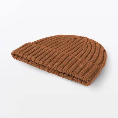 Merino Wool Rib Beanie