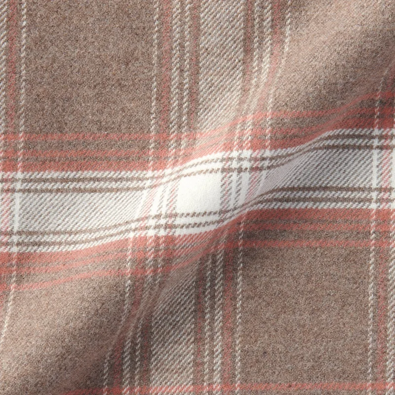 MUJI Women's Organic Cotton Flannel Pajamas with Side Seamless Design