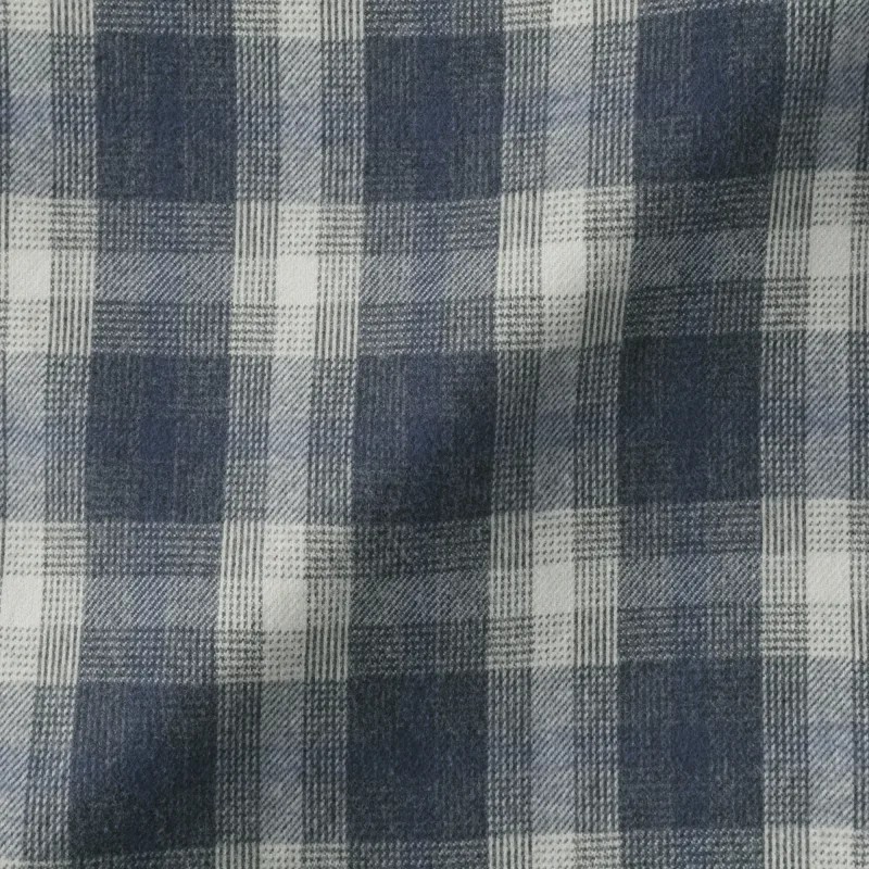 MUJI Herren Gebürstetes Baumwoll-Flanellhemd mit Knopfleiste für Herbst und Winter