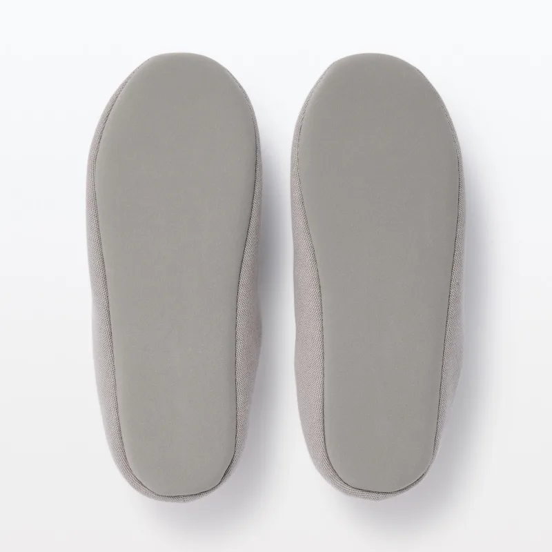 Pantufas com palmilha em sarja de algodão