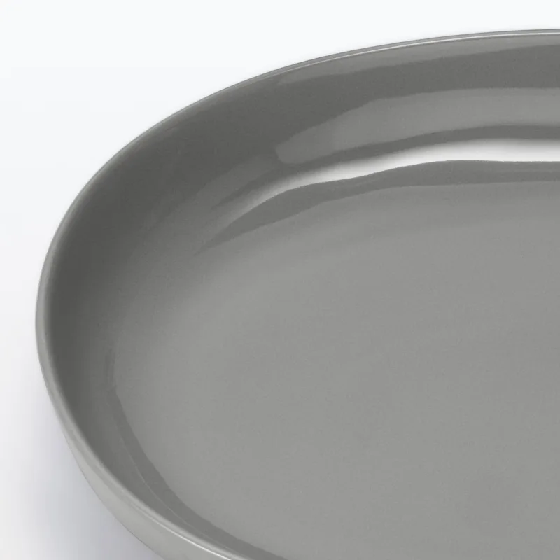 Everyday Tableware Oval Bowl - Gray