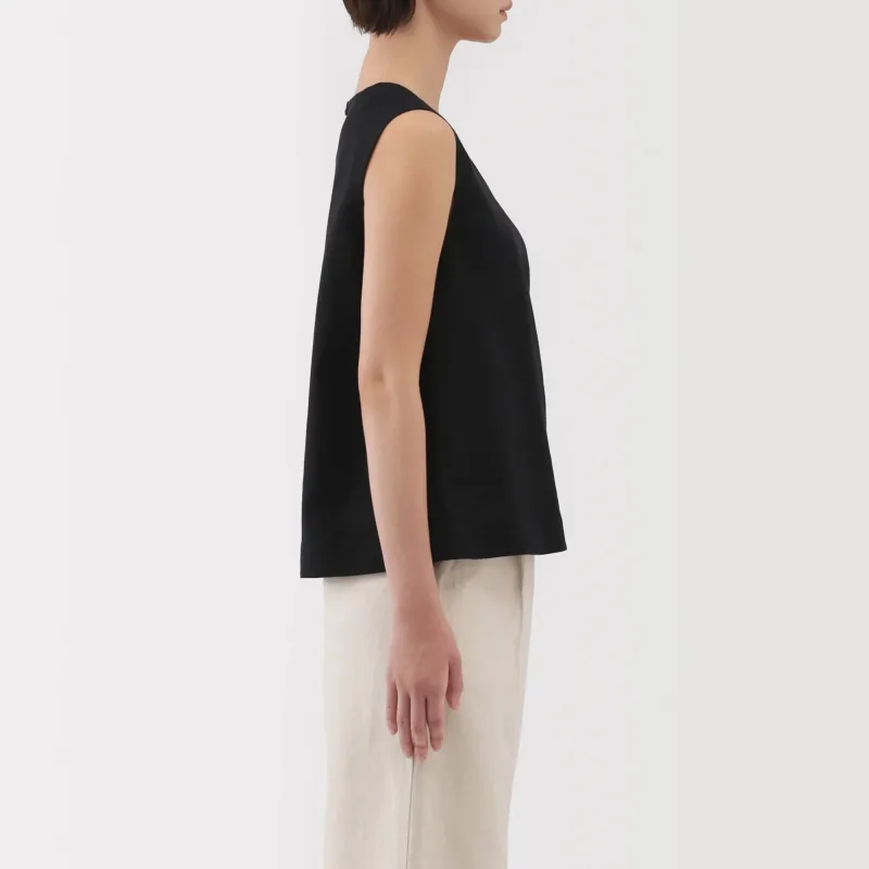 Women's Hemp Cotton Sleeveless Blouse