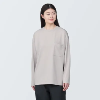 Labo Unisex Easy-Clean Quick Dry Crew Neck Long Sleeve T-Shirt