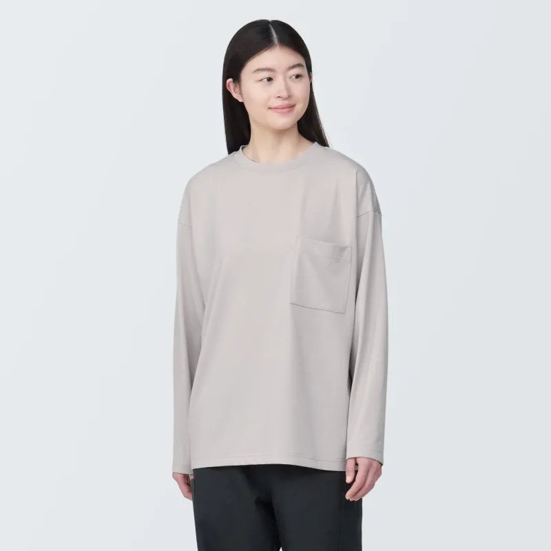 Labo Unisex Easy-Clean Quick Dry Crew Neck Long Sleeve T-Shirt