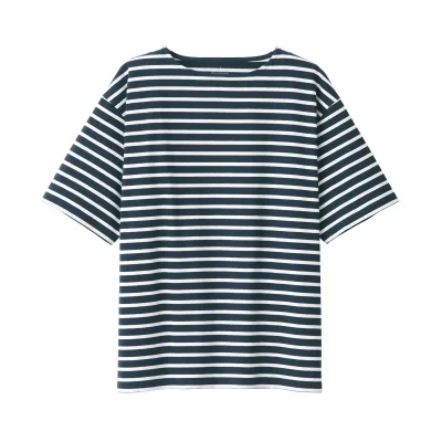 Men's Heavyweight Boatneck Half Sleeve T-Shirt