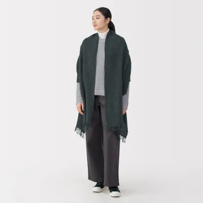 Fluffy Wool Blanket Stole
