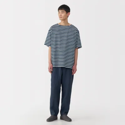 Men's Heavyweight Boatneck Half Sleeve T-Shirt