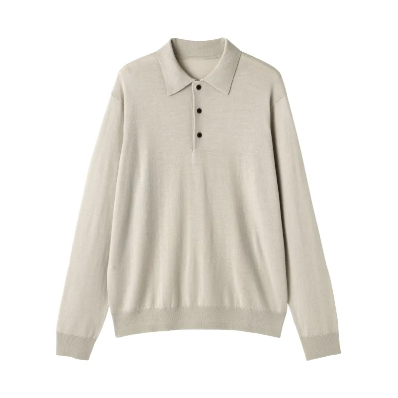 Camisa polo de lana