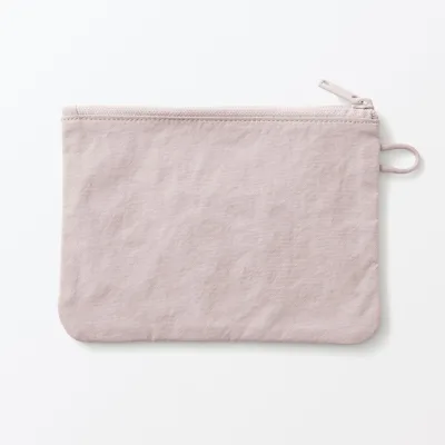 Wrinkled Nylon Flat Pouch - Medium