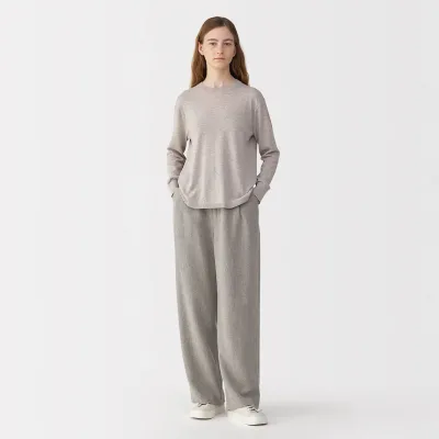 Labo Damen-Hose aus Leinen-Woll-Mix