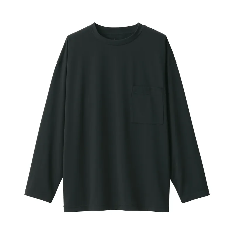 Labo Unisex Easy-Clean Quick Dry Crew Neck Long Sleeve T-Shirt