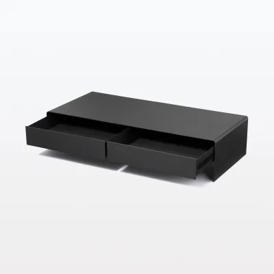 Steel Monitor Stand with 2 Drawer - Wide