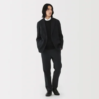 Brushed Flat Front Pants