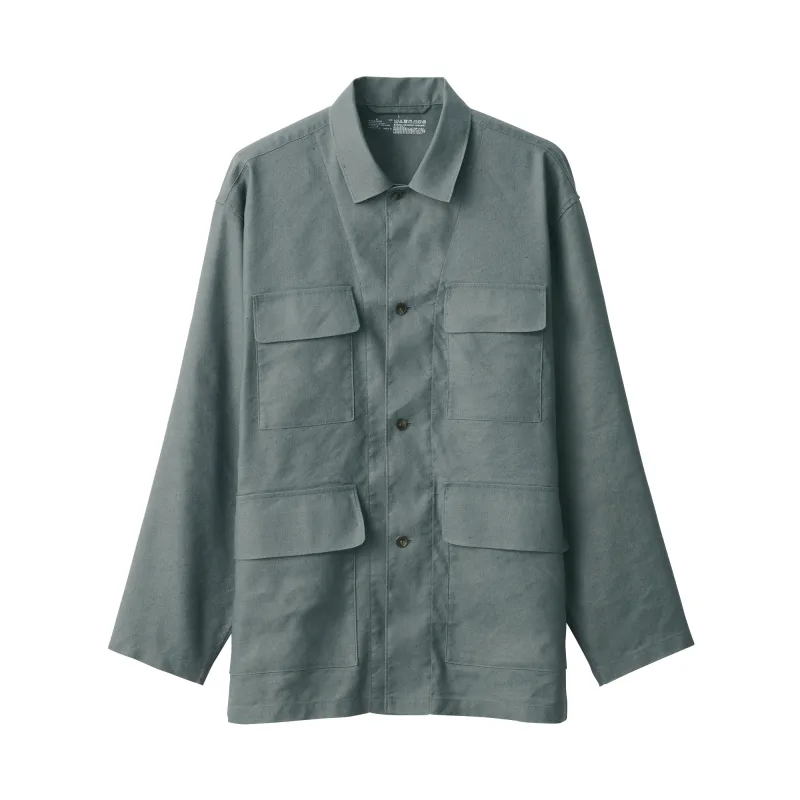 Men's Hemp Blend Shirt Jacket