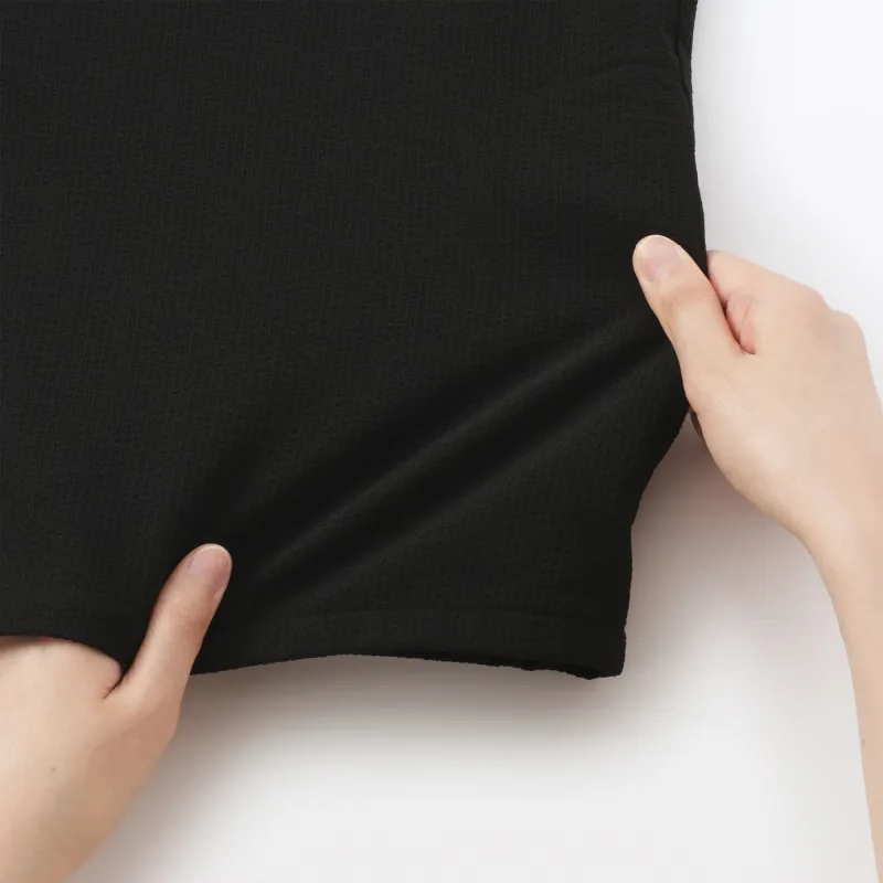 MUJI Women's Airy Seersucker Shirt Jacket with Ventilation Holes
