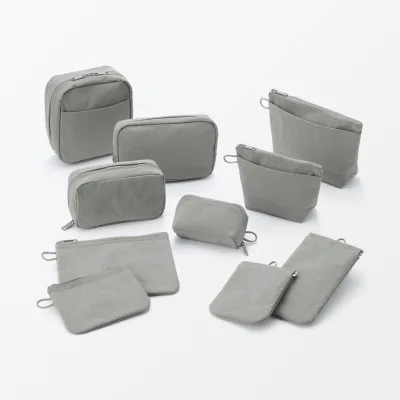 Wrinkled Nylon Flat Pouch - Medium