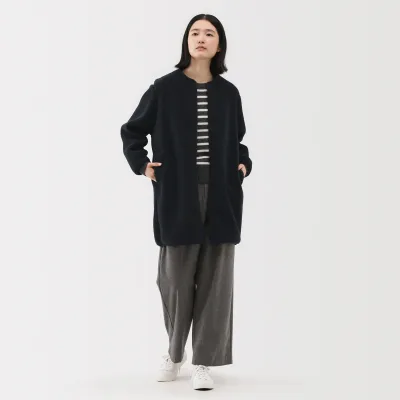 MUJI 보아 플리스 카라리스 코트 (재생 플라스틱 소재)