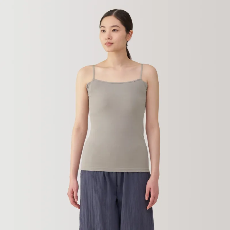 Camiseta de tirantes de algodón con absorción de la humedad y almohadillas antitranspirantes para mujer