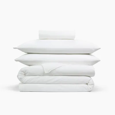 Set biancheria da letto in cotone lavato 4 pezzi - singolo