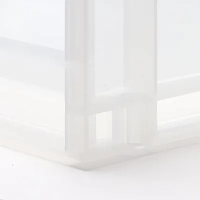 Estante de almacenamiento de polipropileno - Fondo (An14,6 x Pr10,2 x Al6,9")