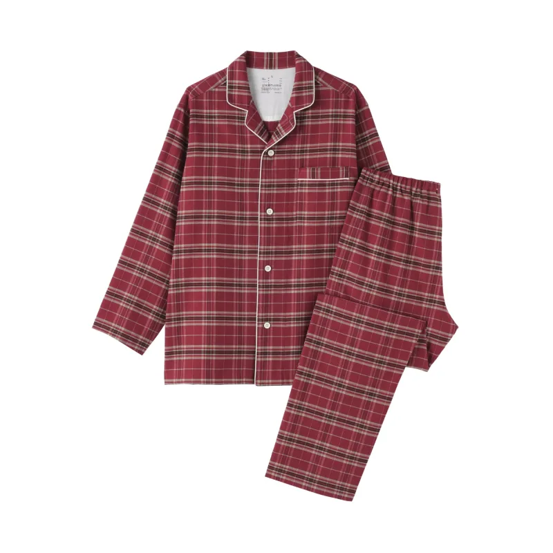 Sidesømløse flanellpyjamaser