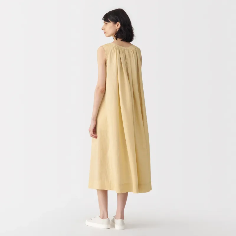 Labo Women's Ramie Fabric Sleeveless Dress