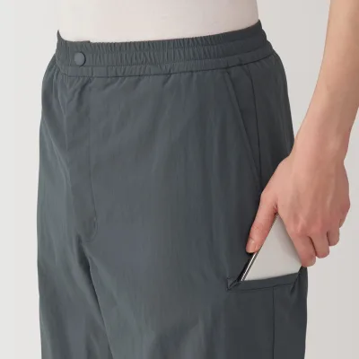 MUJI Men's Windproof Water Repellent Outdoor Pants with Brushed Lining