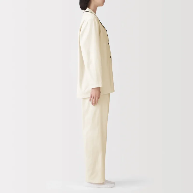 Sidsömlösa flanellpyjamas