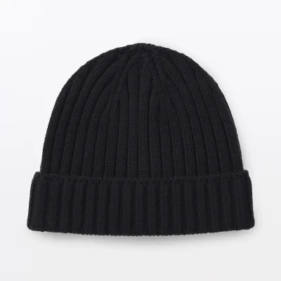 Merino Wool Rib Beanie