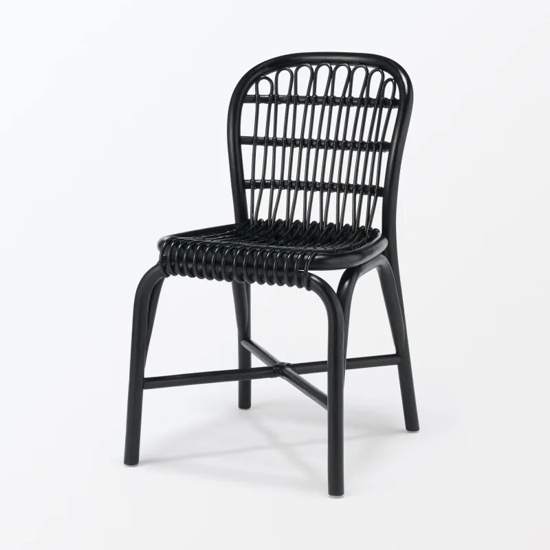 Rattan Chair - Black