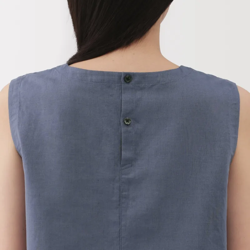 Women's Hemp Cotton Sleeveless Blouse