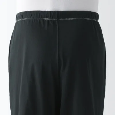 Conjunto de Loungewear Masculino de Manga Curta em Algodão com Absorção de Humidade