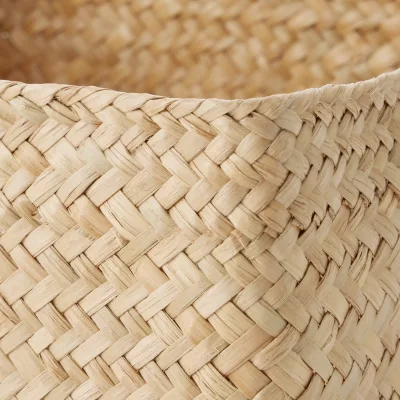 Seagrass Organizer Herringbone Square Basket (W9.8 x D9.8 x H4.7")