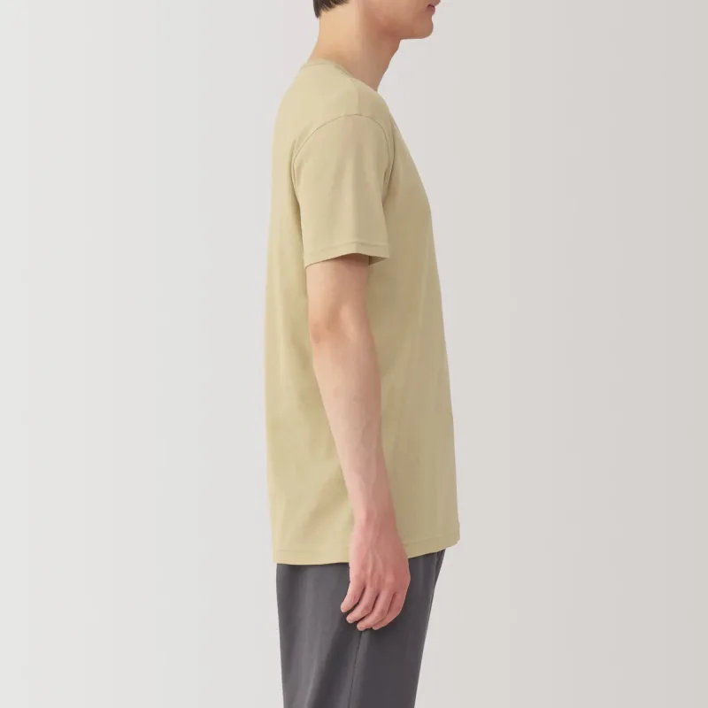 Kaos V-Neck Katun Menyerap Keringat Pria