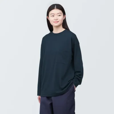 Labo Unisex Easy-Clean Quick Dry Crew Neck Long Sleeve T-Shirt