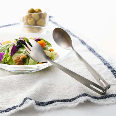 Edelstahl-Salatzange mit Arretierung