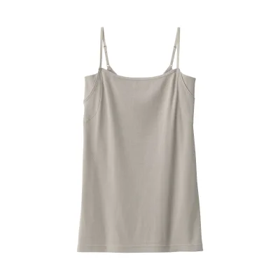 Camiseta de tirantes de algodón con absorción de la humedad y almohadillas antitranspirantes para mujer