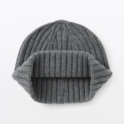 Merino Wool Rib Beanie