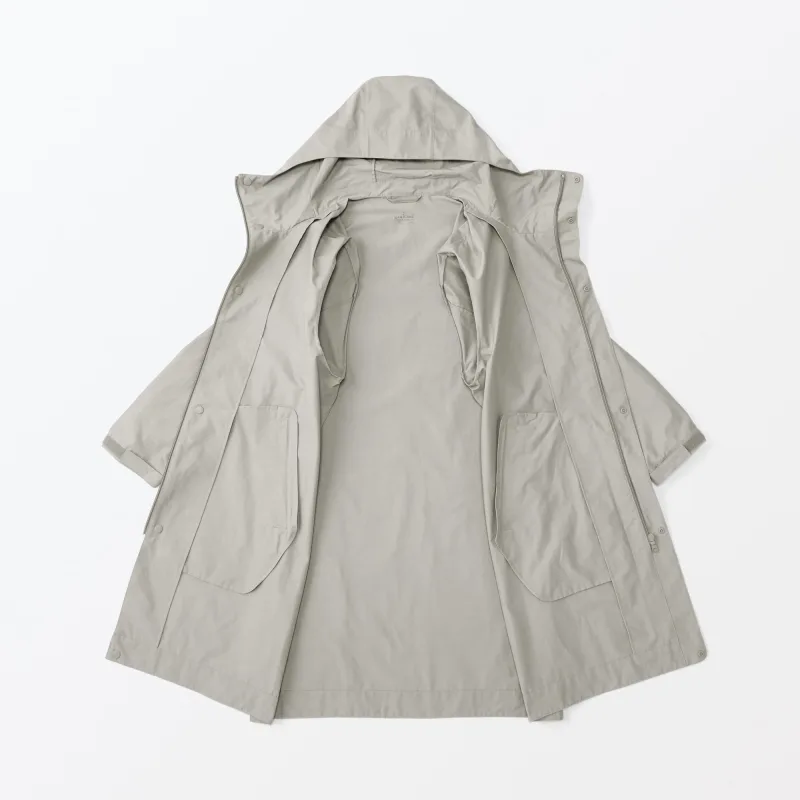 MUJI Men's Water Repellent Hooded Coat in Organic Cotton