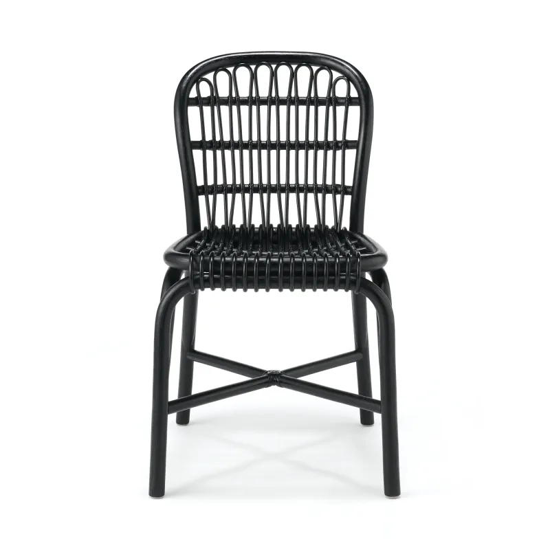 Rattan Chair - Black