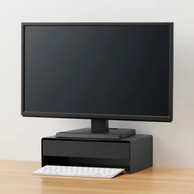 Steel Monitor Stand with Drawer