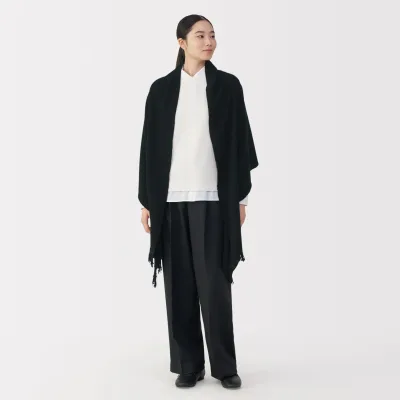 Fluffy Wool Blanket Stole