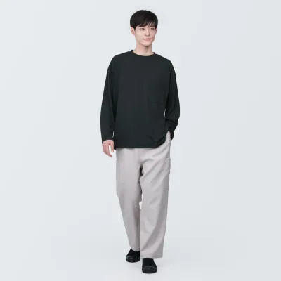Labo Unisex Easy-Clean Quick Dry Crew Neck Long Sleeve T-Shirt