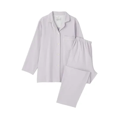 Sidsömlösa flanellpyjamas